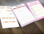 Weekly Family Planner, Day Planner, A4, A5, Mail Tracker - PDF files - INSTANT DOWNLOAD - Printable Planners